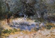 Pierre-Auguste Renoir Detail of Cliff oil painting
